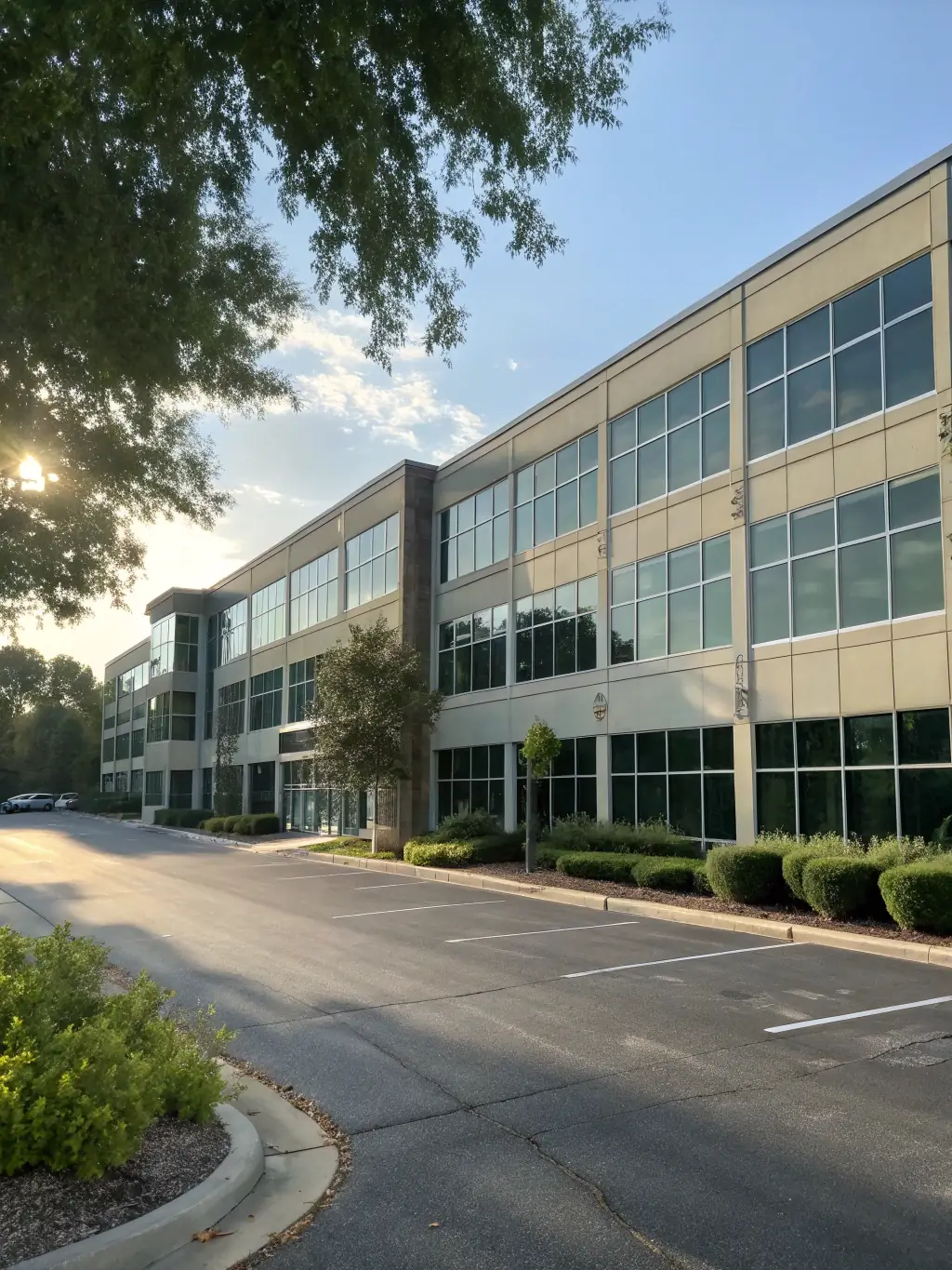 A contemporary office building in Odessa, Texas, reflecting a professional environment and attracting quality tenants.